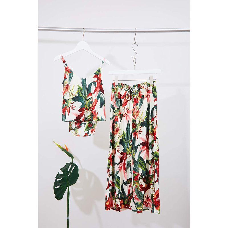 高評価続出！ 三愛水着楽園 水着 ノンワイヤー Lily Garden ガウチョ 3点セット レディース WH‐ホワイト 日本 9M (日本サイズ9 号相 【H3139487445】(17915円)