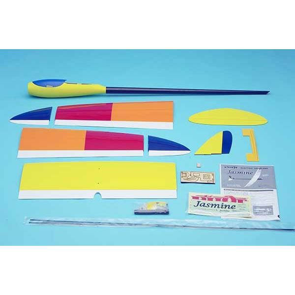 ジャスミン 黄 デラックス OK模型 11322フィルム貼り完成機 電動グライダー PILOT ラジコン |  | 01