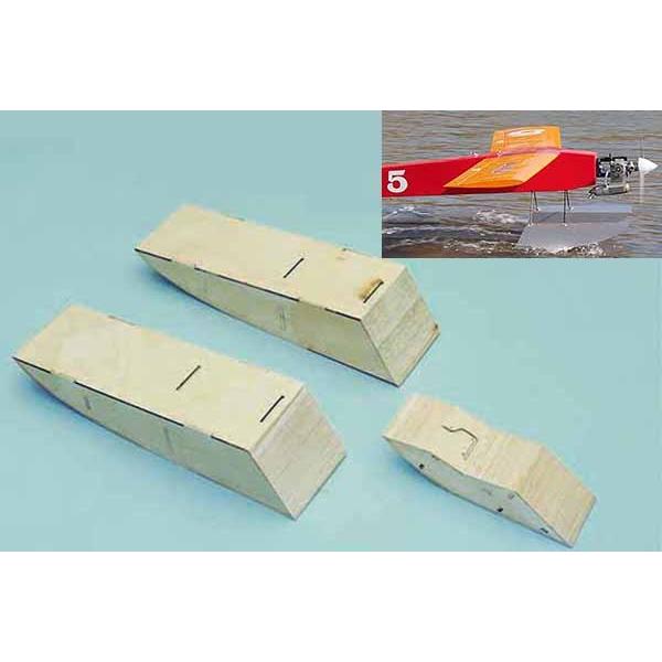ファイター25用フロートキット  OK模型 12162　バルサキット汎用フロート 水上飛行機 PILOT ラジコン | 