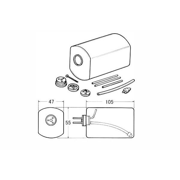 PILOT燃料タンク 220cc 飛行機アクセサリー ＯＫ模型 33019 ラジコン |  | 01