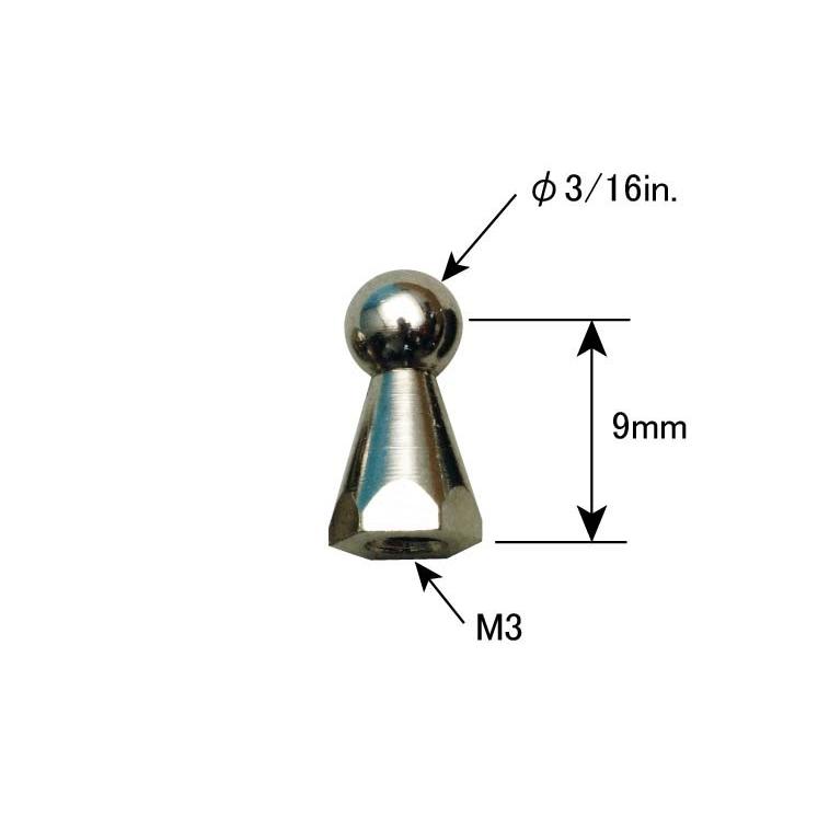ボールピボット9-M3（2ヶ入） ＯＫ模型 33350 リンケージパーツ ラジコン |  | 01