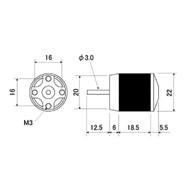 Tahmazo(タマゾー) ER-181612d OK模型 48897 アウターローターブラシレスモーター ラジコン |  | 01