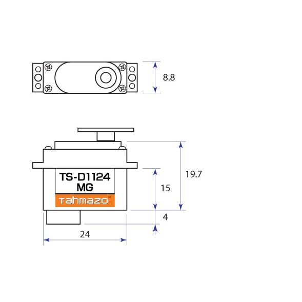 Tahmazo(タマゾー)サーボ TS-D1124MG ＯＫ模型 48926 ハイボルテージ対応デジタルメタルギア ラジコン |  | 01