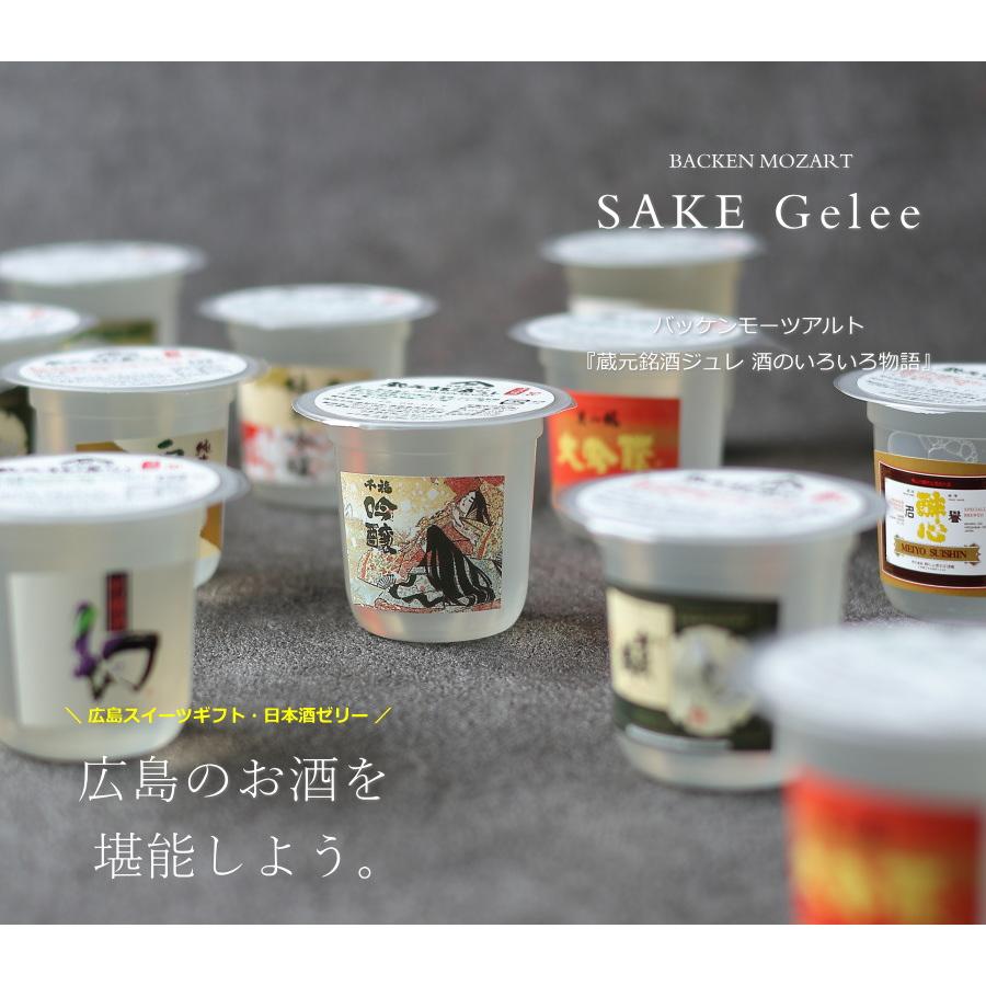 日本酒 ゼリー 蔵元銘酒ジュレ 酒のいろいろ物語 9個セット スイーツ