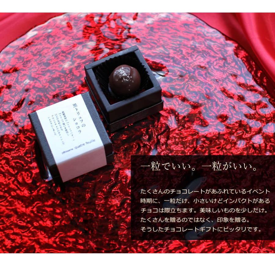 バレンタイン チョコ 黒トリュフのショコラ 1個 （手提げ袋付き