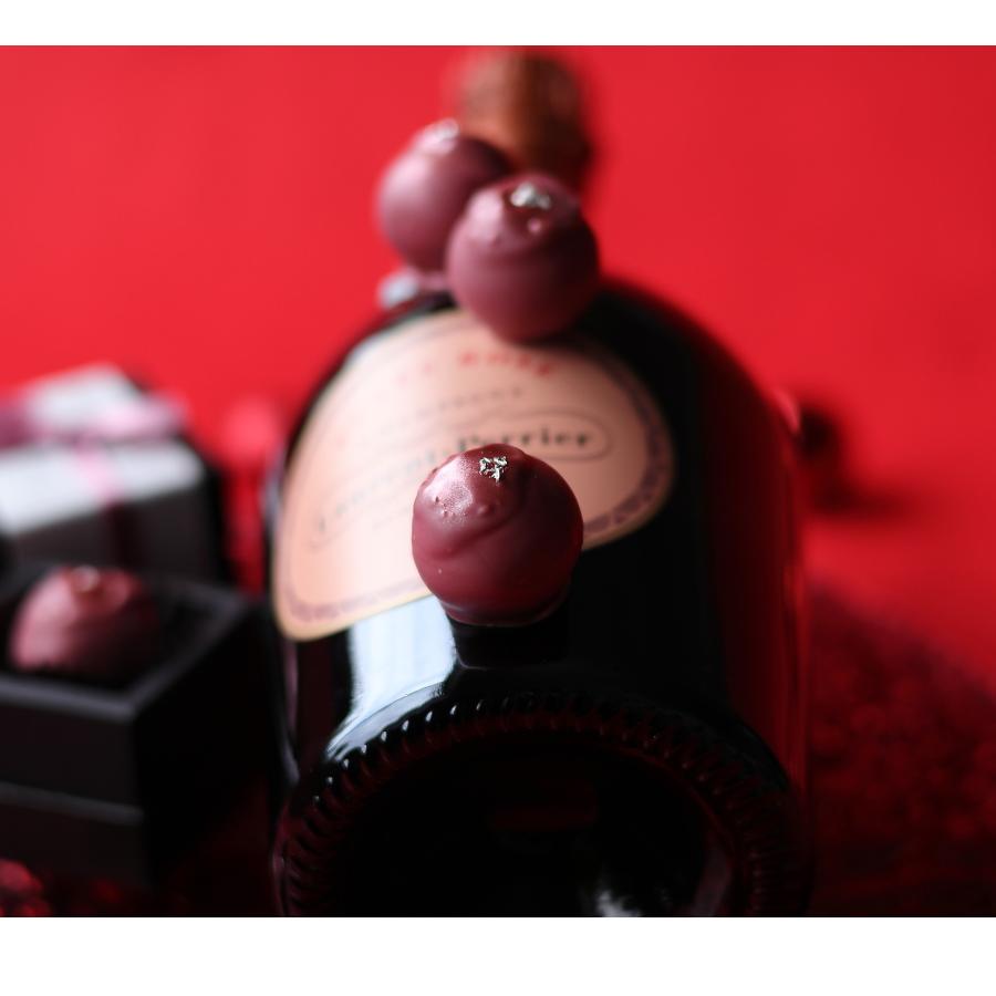 バレンタイン チョコ ロゼシャンパントリュフ ルビー 1個 （手提げ袋