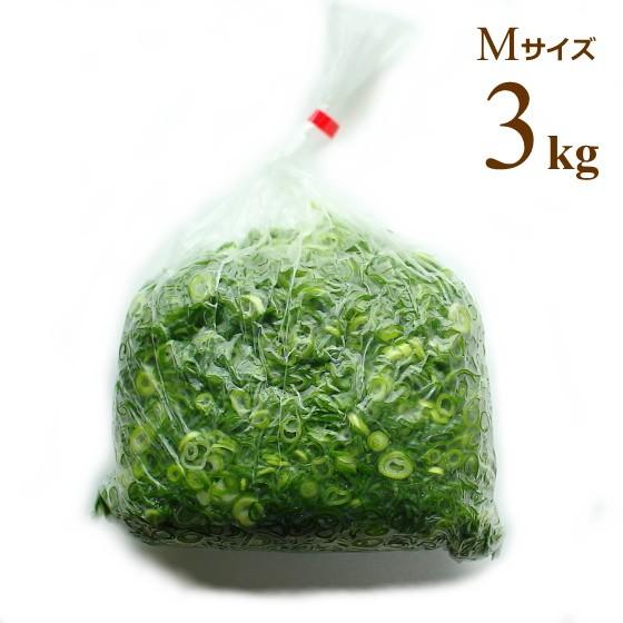 広島県産ネギ カットねぎ 青ねぎ Mサイズ 3kg 業務用食材 仕入れ ネギ