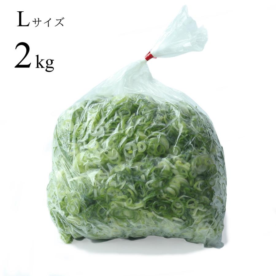 広島県産ネギ カットねぎ 青ねぎ Lサイズ 2kg 業務用食材 仕入 宝島