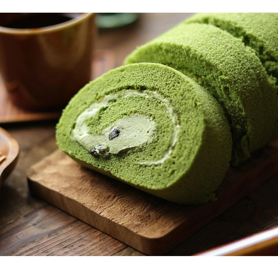 ロールケーキ 抹茶 クリームロール 16cm スイーツ ギフト 八女抹茶
