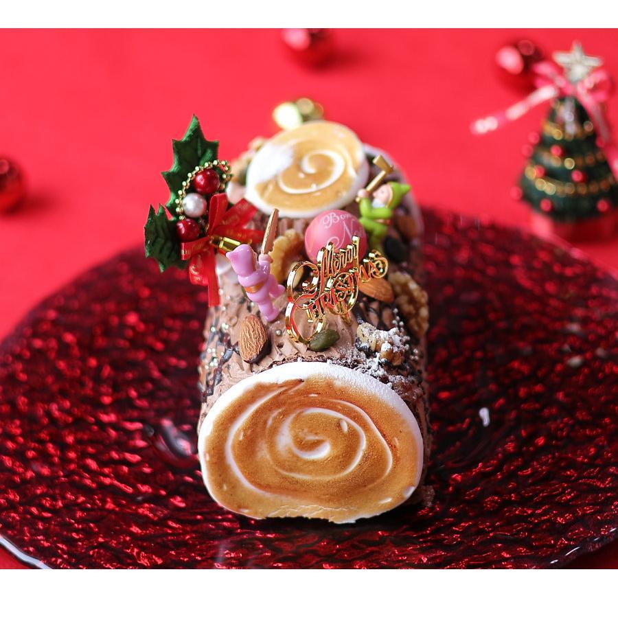 クリスマスケーキ 予約 2025 ブッシュドノエル 19cm 冷凍 4人用 5人用