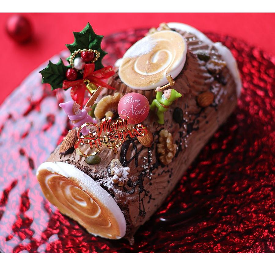 クリスマスケーキ 予約 2025 ブッシュドノエル 19cm 冷凍 4人用 5人用