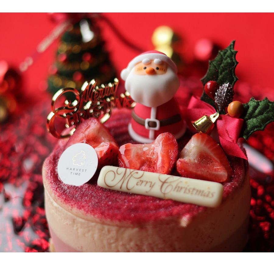 クリスマスケーキ 予約 2023 フレーズ・ヴァニーユ 12cm 4号 サイズ（目安：2人、3人、4人分）いちご ムース ケーキ かわいい おしゃれ｜okodepa｜04