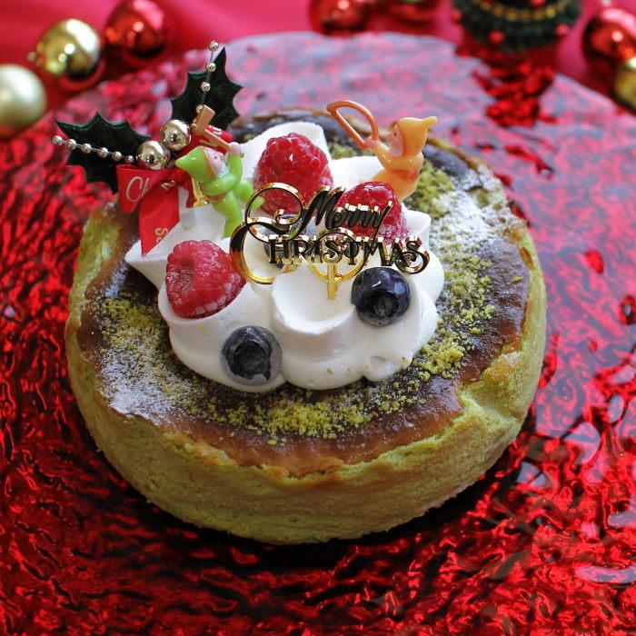 クリスマスケーキ 予約 人気 ピスタチオ バスクチーズケーキ 15cm ５号 カトルフィユ 広島 3 2 0 0023 Okodepa おこデパ 通販 Yahoo ショッピング