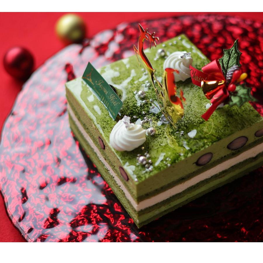 クリスマスケーキ 予約 2025 クリスマス・テ・ヴェール 冷凍 2人用 3人用 4人用 抹茶スイーツ 抹茶ケーキ 飾り イマージュ 広島 |  | 10