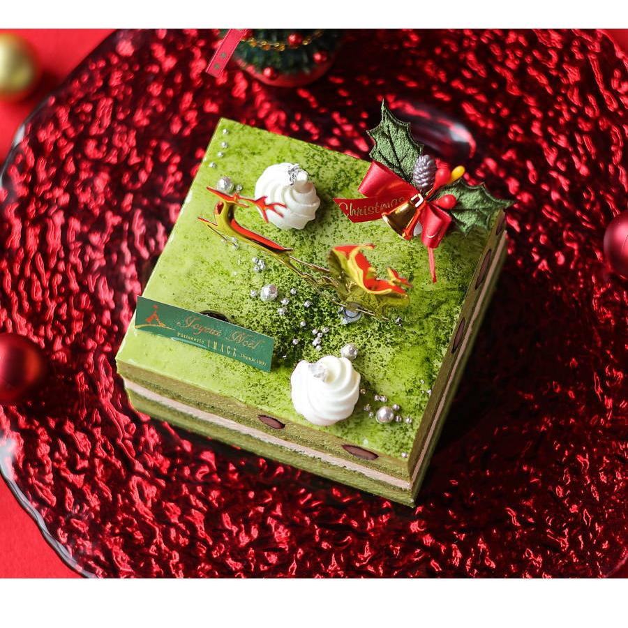クリスマスケーキ 予約 2025 クリスマス・テ・ヴェール 冷凍 2人用 3人用 4人用 抹茶スイーツ 抹茶ケーキ 飾り イマージュ 広島 |  | 07