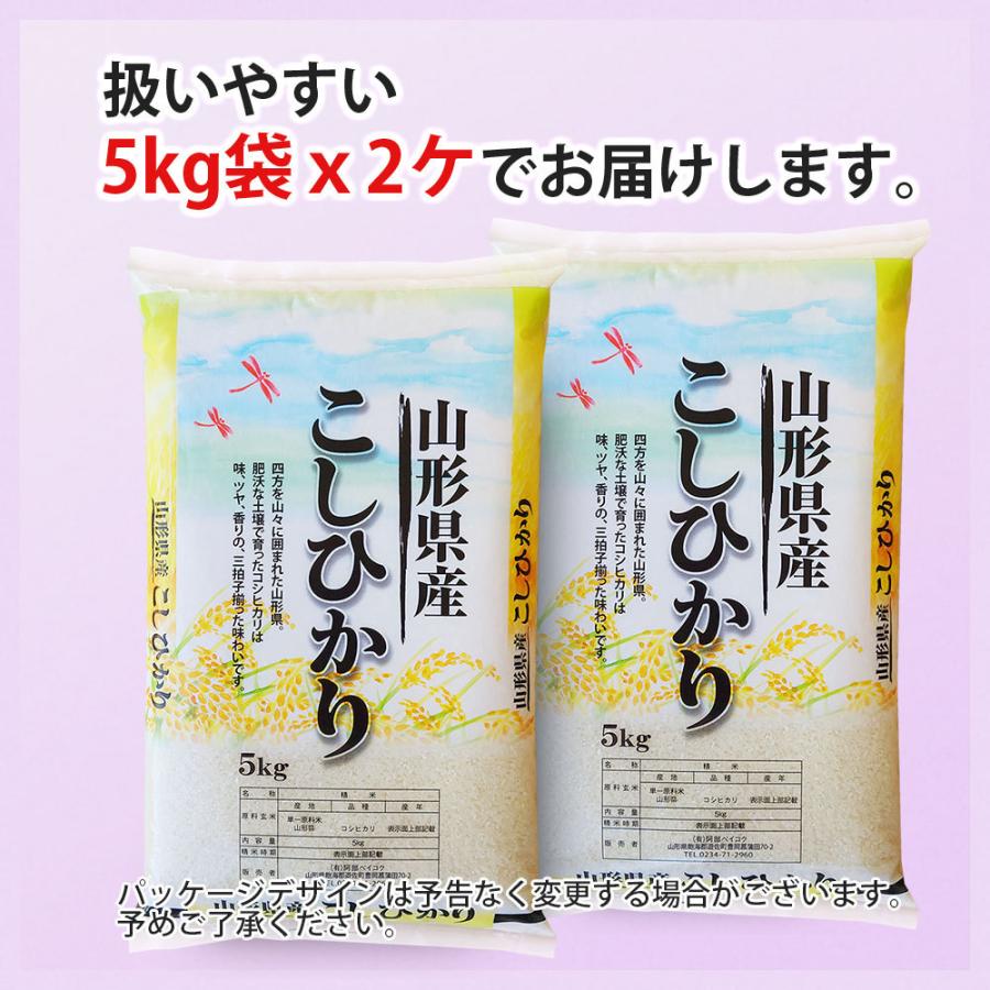 コシヒカリ 令和6年 10kg(5kg×2袋) 山形県産 お米 (玄米・白米 コシヒカリ 令和6年 10kg(5kg×2袋) 山形県産 お米 (玄米・白米