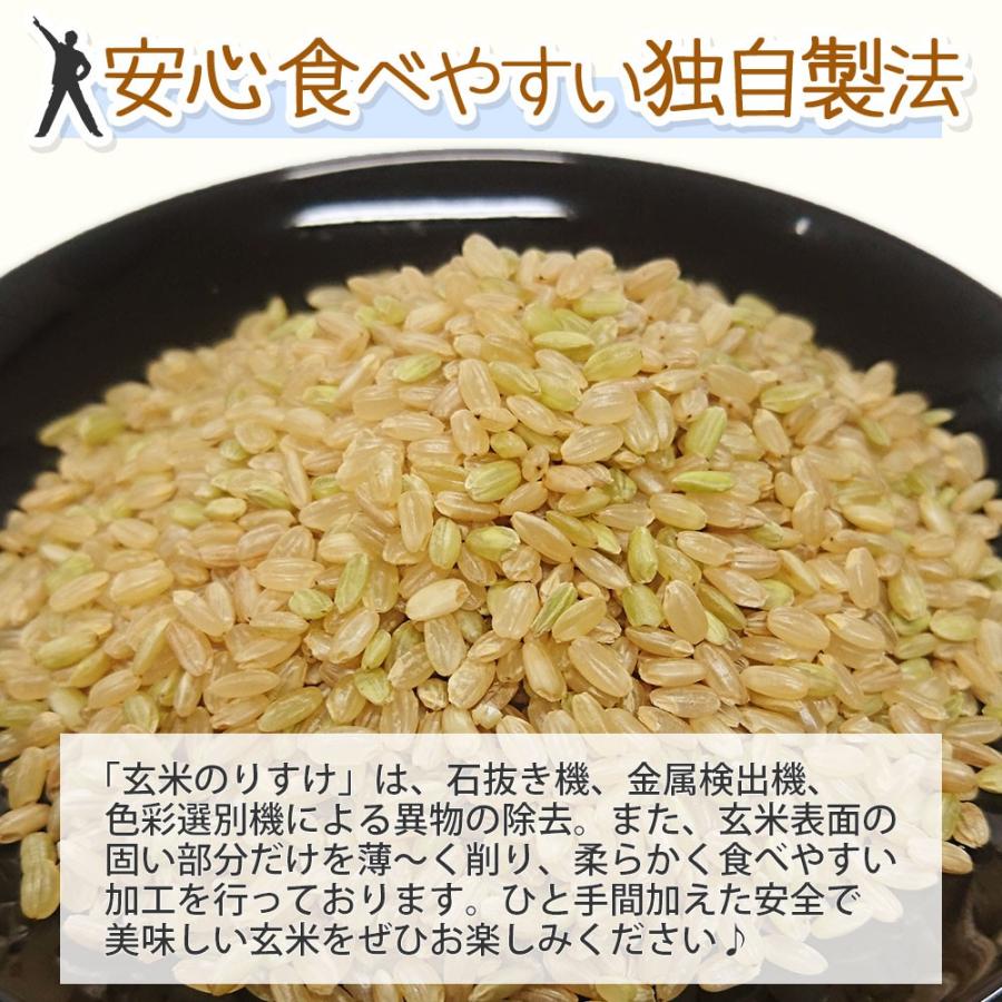 玄米 10kg (5kg×2袋) のりすけ 国内産 オリジナルブレンド米｜okomeabe｜02