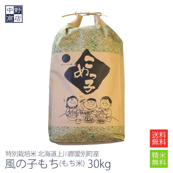 令和6年度産 お米 30kg もち米 風の子もち 特別栽培米 北海道 令和6年度産 お米 30kg もち米 風の子もち 特別栽培米 北海道