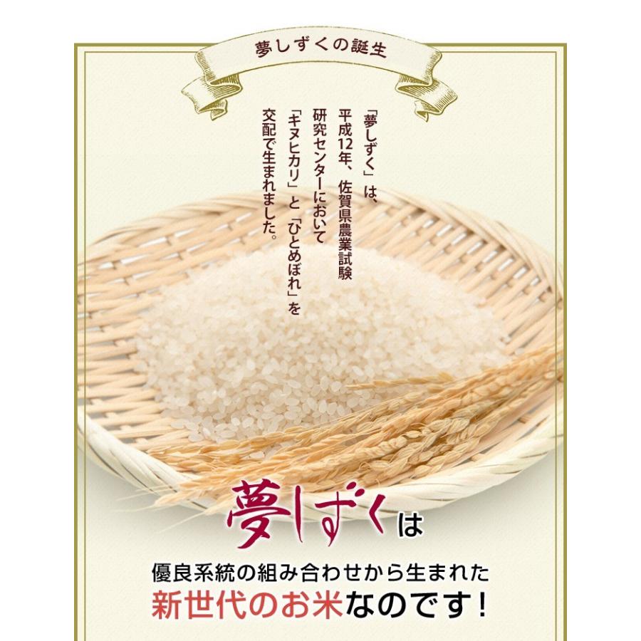 夢しずく 米 お米 20kg 送料無料 佐賀県産 7年度 5kg×4袋 : お米のひ