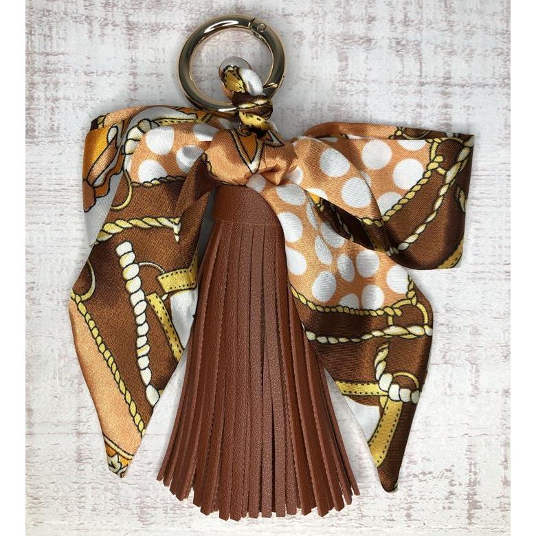 PRADA⭐️ALICE アリス タッセルレザー チャーム キーリングキーホルダー PRADA⭐️ALICE アリス タッセルレザー チャーム キーリング