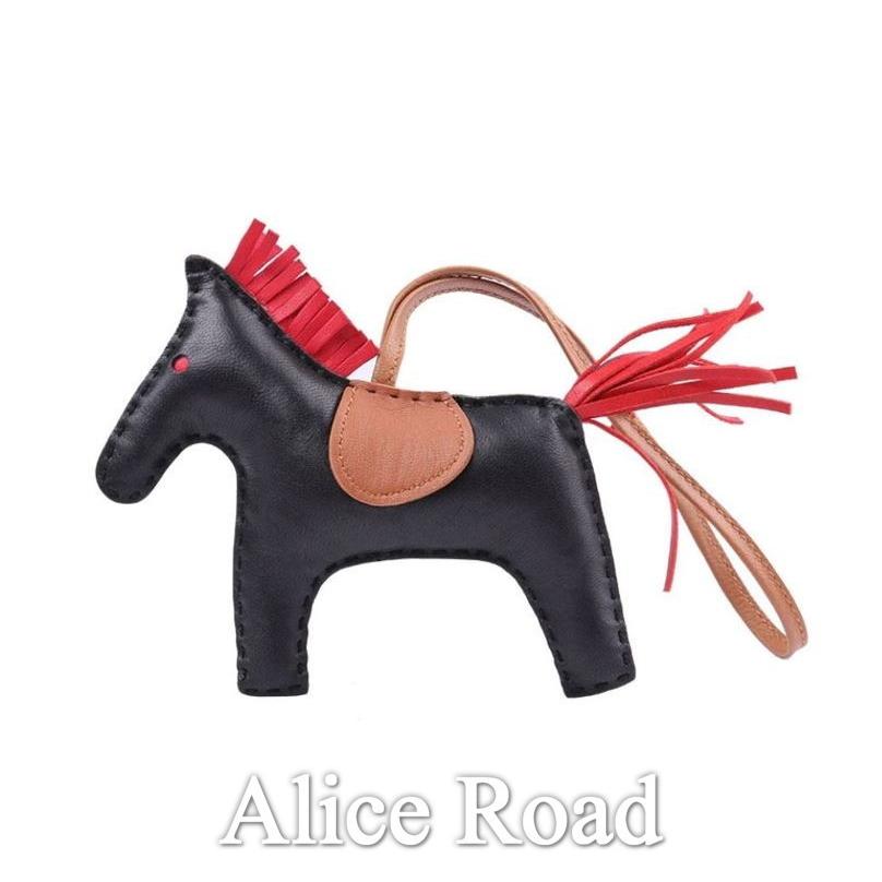 1位獲得! レディースバッグチャーム部門 Sサイズ カラー 本革 お馬さん