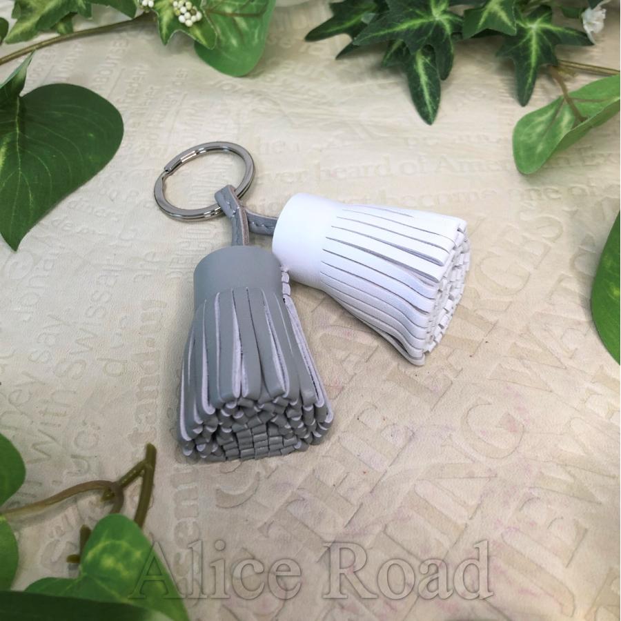 リング タッセルチャーム 羊革 バッグチャーム フリンジ タッセル