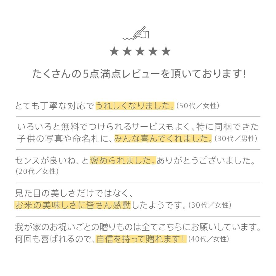 【今喜ばれる高級米】 八代目儀兵衛 送料無料 米 ギフト (お米2合×9個入り) 「BABY RISE ダリア」| お米 入学内祝い 結婚内祝い 出産内祝いの画像