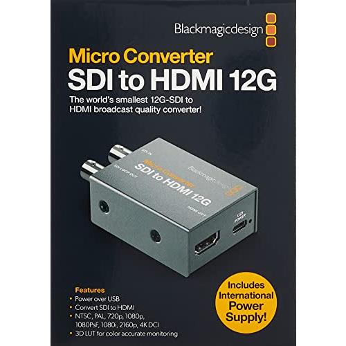 最高級Blackmagic Design Micro Converter HDMI 12G to PSU AV周辺機器 biore-hall.com
