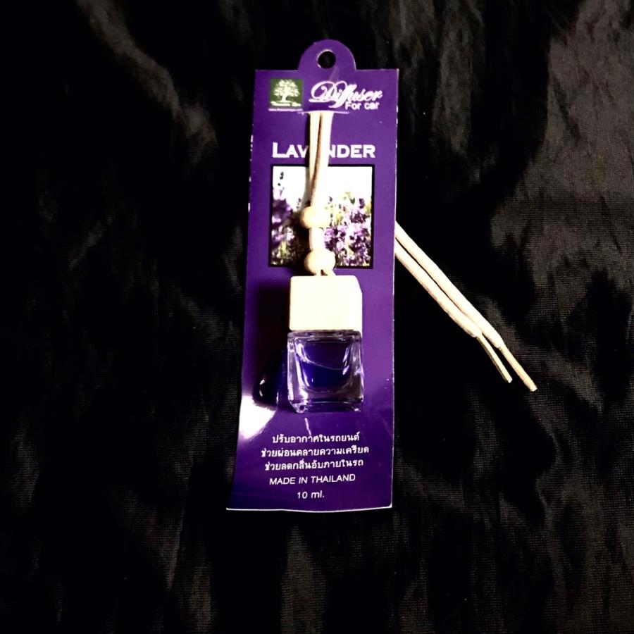 アロマグッズ spa ラベンダー THAISIAM SPA 車用芳香剤 吊り下げ式 アロマ香水瓶
