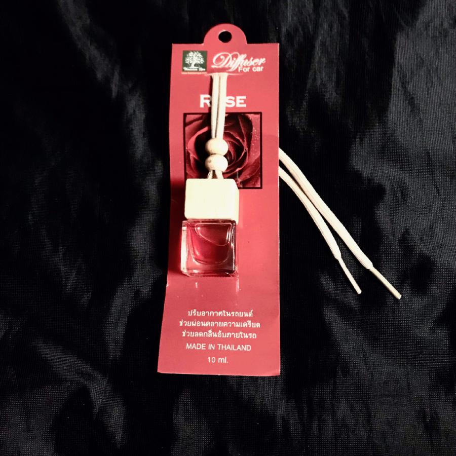 ローズ THAISIAM SPA 車用芳香剤 吊り下げ式アロマ香水瓶