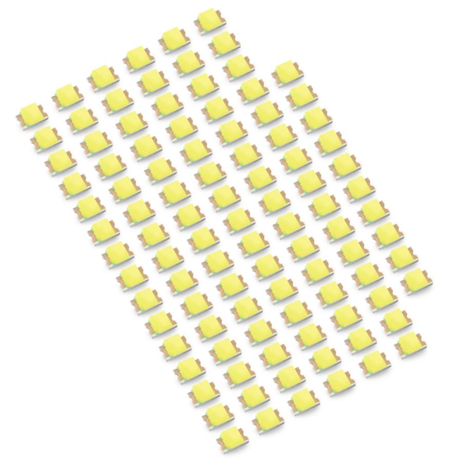 LEDチップ SMD 2012 (0805) ウォーム 電球色 暖色 100個 打ち替え 打ち換え DIY 自作 エアコンパネル メーターパネル スイッチ｜okshop2010