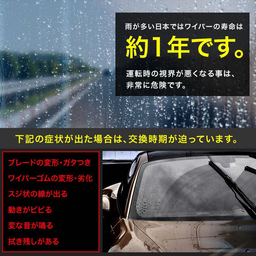 いすず フォワード・07フォワード ワイド車 エアロワイパーブレード 500mm×475mm×475mm 3本 フラットワイパー グラファイト｜okshop2010｜03