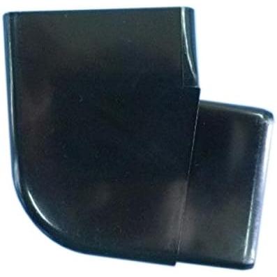 カーポート テラス 用雨樋部材 角横エルボ 45×30 色：ブラック  雨樋部品 カーポート用雨どい  雨どい修理  雨樋ジャバラ用 | アイネット（DIY、工具）