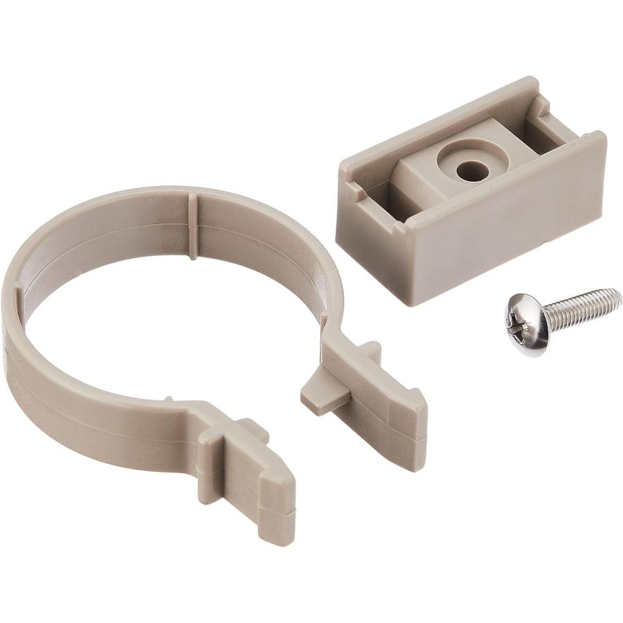 カーポート テラス 用雨樋部材 丸サドルバンド受 42mm 色：グレー  雨樋部品 カーポート用雨どい  雨どい修理  雨樋ジャバラ用 | アイネット（DIY、工具）