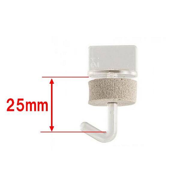 ポリカフック　クリヤー　25mm　100個　1箱までメール便可（メール便の場合、箱からだしての発送となります。） | 