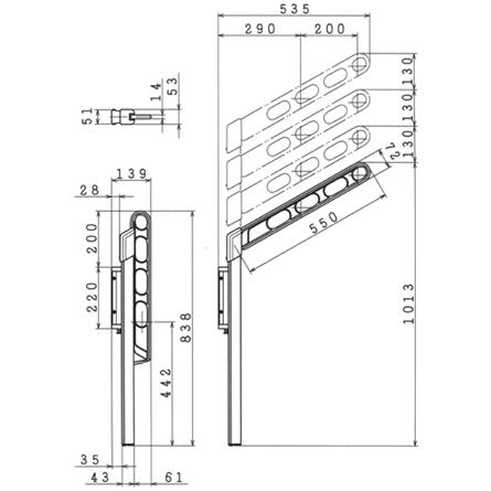 川口技研 ホスクリーン EP-55 -DB / EP-55-LB型 2本1組 | 川口技研 | 01