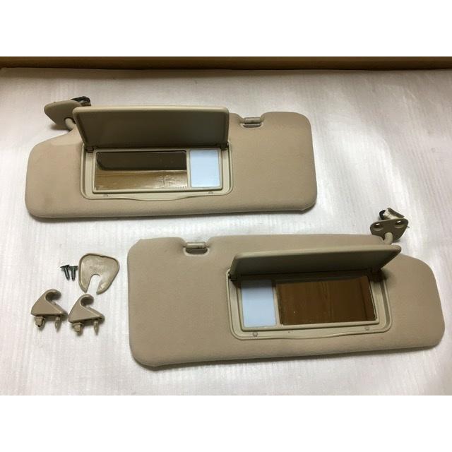 ウッド・サンバイザー【特別オーダー品】3点セット サンバイザー 左右 セット ミラー ライト JCG10 プログレ トヨタ 純正