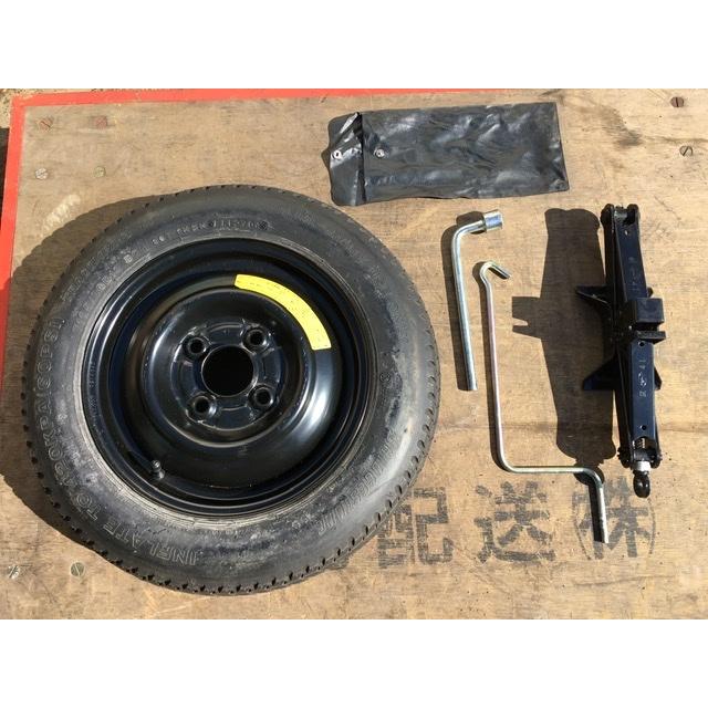 T105/90D12 応急 タイヤ 車載 工具 プレオ スバル 純正 ハブ径約59mm