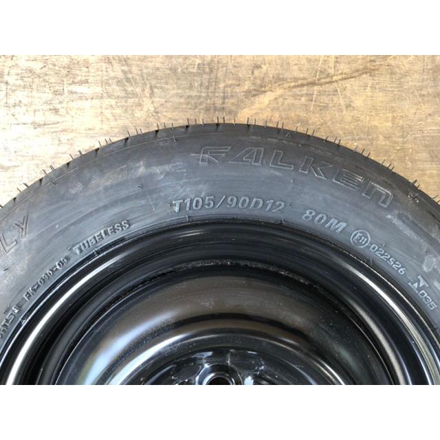 T105/90D12 応急 タイヤ オプティ ダイハツ 純正 スペアタイヤ ハブ径