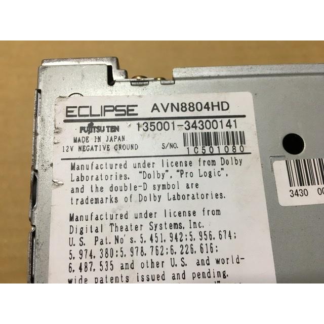 HDD ナビ イクリプス AVN8804HD 未テストジャンク 仕入品