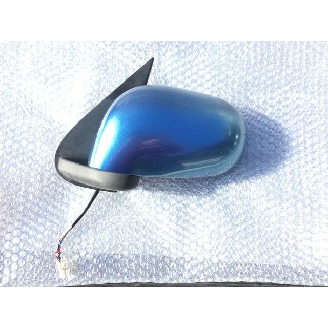 ミラー 左 キューブ BGZ11 ニッサン 純正 B16 クリスタルブルー２Ｍ 5ピン 電格 電動格納 96302-3U113 サイド ドア