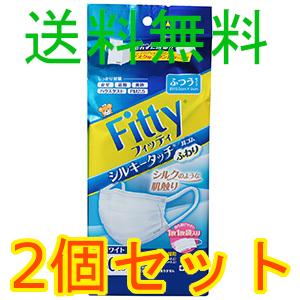 Ｆｉｔｔｙ　シルキータッチ耳ゴムふわり　ふつうサイズ　ホワイト　３０枚入  2個セット　全国一律送料無料｜okubo-pharmacy