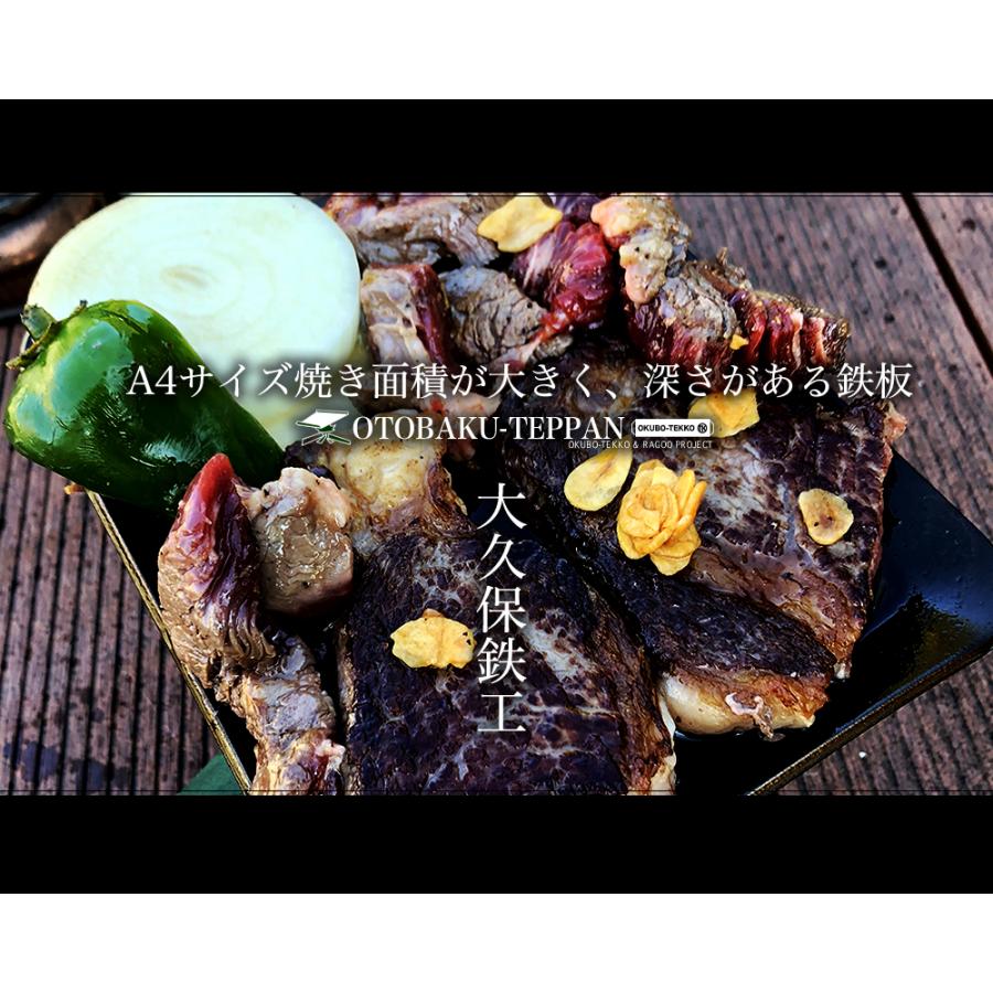 アウトドア鉄板 キャンプ 野外2〜4人用 男爆鉄板（おとばく鉄板）BIG