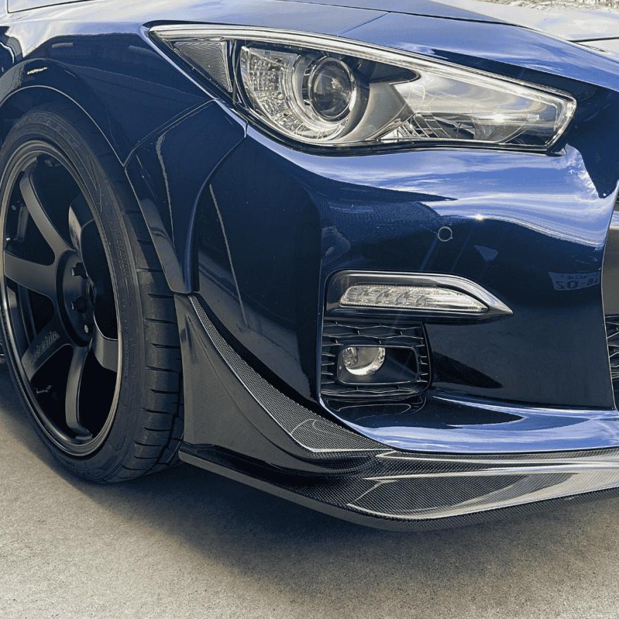 V37 ワイドフロントフェンダー FRP製 カスタム パーツ スカイライン