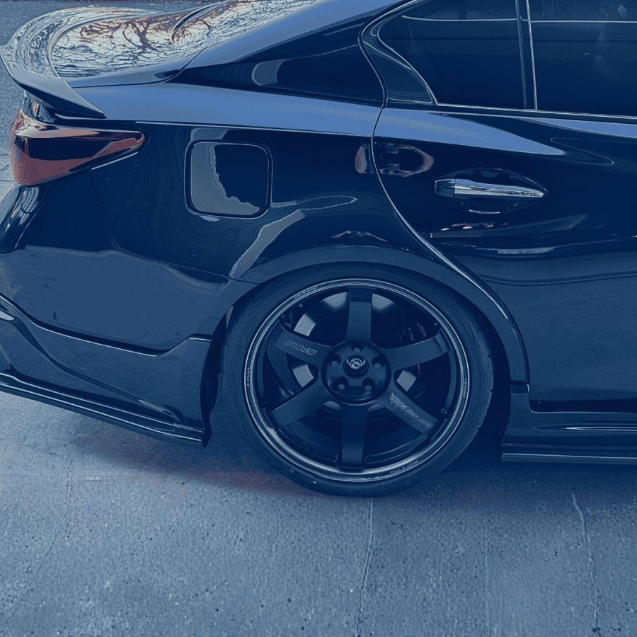 V37 ワイドリアフェンダー FRP製 リテーナー・給油口アタッチメント付