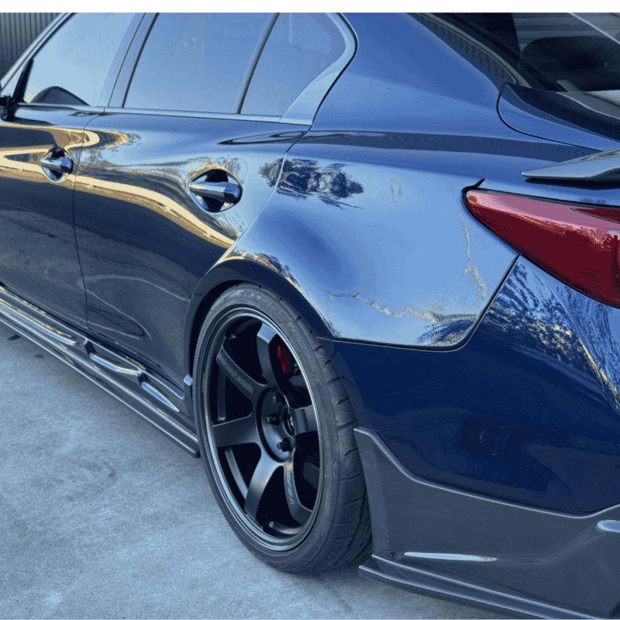 V37 ワイドリアフェンダー FRP製  リテーナー・給油口アタッチメント付  スカイライン     オオクボファクトリー　780-V70　 |  | 06