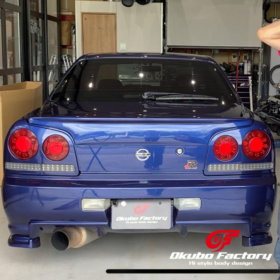 R34 4ドア トランクスポイラー FRP オオクボファクトリー 10周年 R34 4ドア トランクスポイラー FRP オオクボファクトリー 10周年