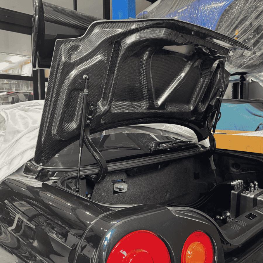R34 2Dトランク裏面 12Kカーボン オリジナルパーツ オオクボ