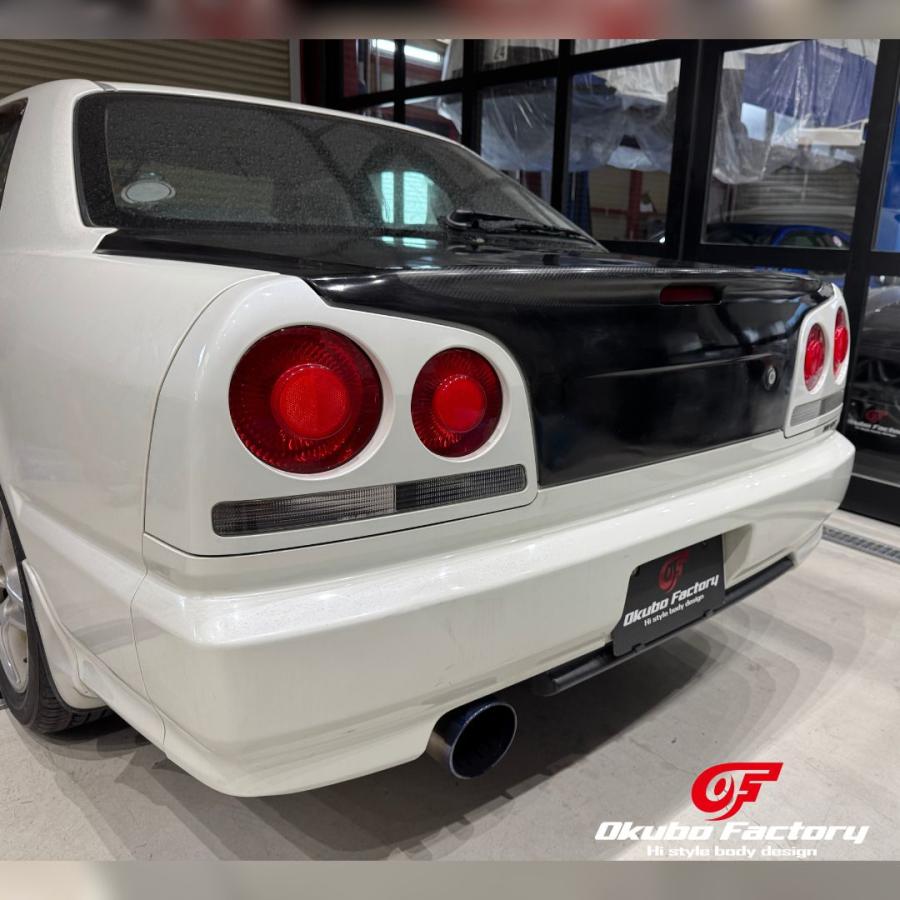 ヤグルマ草様 R34 4ドア トランク 即納 トランク スポイラー無仕様 スカイライン GT-R BNR34 R34 2