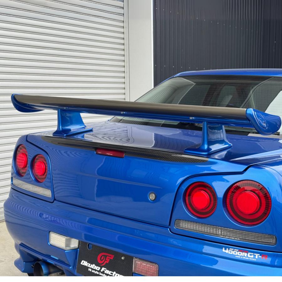 R34 4Dトランクハーフカーボン FRP OkuboFactory スカイライン 4ドア専用 カーボン トランク エアロパーツ ドレスアップ　841HC-R44-FRP |  | 01